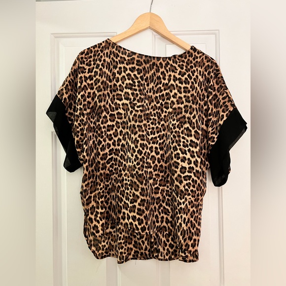 Zara Animal Print Blouse - Picture 1 of 4